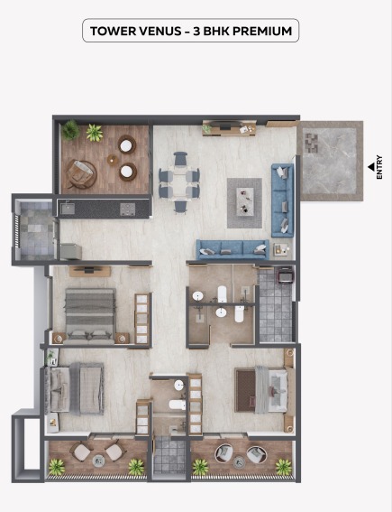 3 Bhk Premium