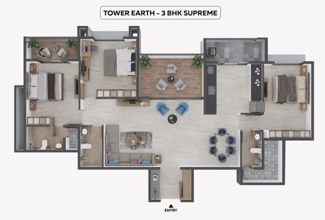 3 Bhk Supreme